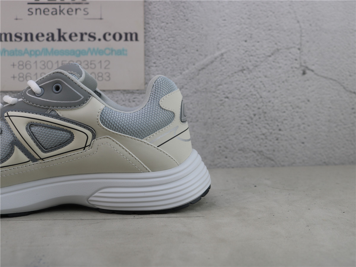 Dior B30 SNEAKER Gray White Mesh and Technical Fabric 3SN279ZLZ_H860